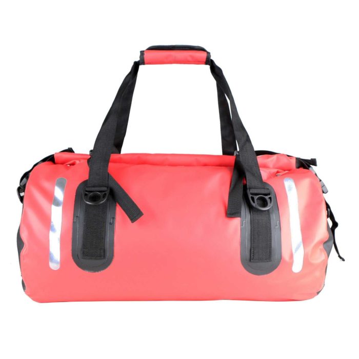 Waterproof Duffle Bag Travel Dry Bag 80L Roll Top 500D PVC for Motorcycle Tail Kayaking Rafting Boating Swimming Camping Hiking Beach Fishing(80L, Red)